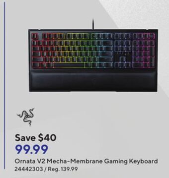 Staples Razer ornata v2 mecha-membrane gaming keyboard offer