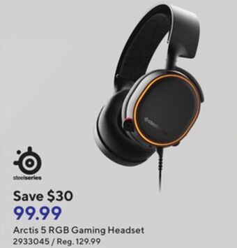 Staples Steelseries arctis 5 rgb gaming headset offer