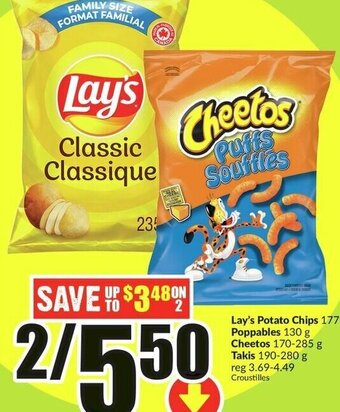 FreshCo Lay's Potato Chips 177-235g offer