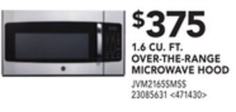 Lowe's Ge 1.6 cu. ft. over-the-range microwave hood offer