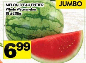 Supermarché PA Melon d'eau entier offer