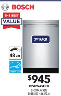Lowe's Bosch dishwasher offer