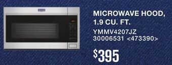 Lowe's Maytag microwave hood, 1.9 cu. ft. offer
