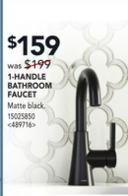Lowe's Moen 1-handle bathroom faucet offer