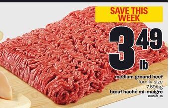 Independent Grocer Medium ground beef offer