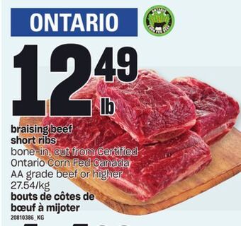 Independent Grocer Braising beef short ribs offer