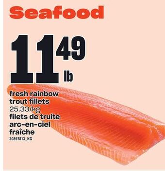 Independent Grocer Fresh rainbow trout fillets offer