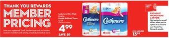 Longo's Cashmere ultra triple 8 roll or double roll bath tissue 12 roll offer