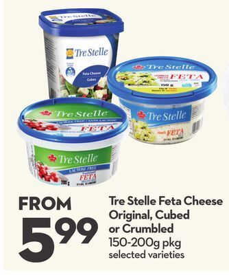 Longo's Tre stelle feta cheese offer
