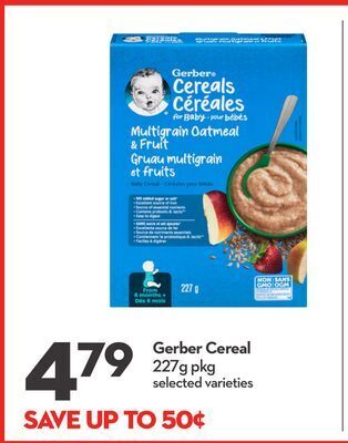 Longo's Gerber cereal offer