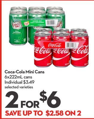Longo's Coca-cola mini cans offer