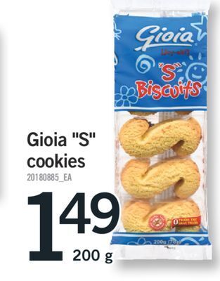 Fortinos Gioia s cookies, 200 g offer