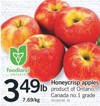 Fortinos Honeycrisp apples offer
