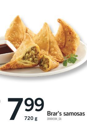 Fortinos Brar's samosas, 720 g offer