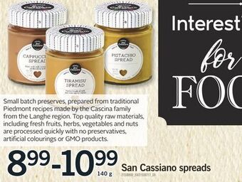 Fortinos San cassiano spreads, 140 g offer