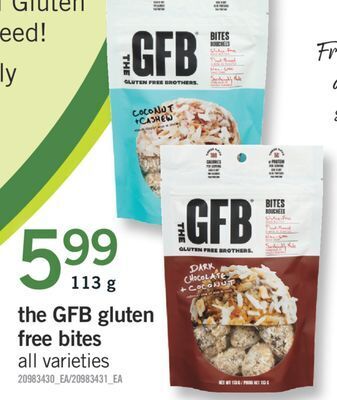 Fortinos The gfb gluten free bites, 113 g offer