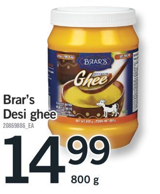 Fortinos Brar's desi ghee, 800 g offer