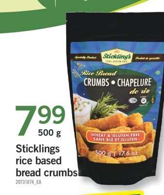 Fortinos Sticklings rice based bread crumbs, 500 g offer