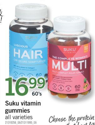 Fortinos Suku vitamin gummies, 60's offer