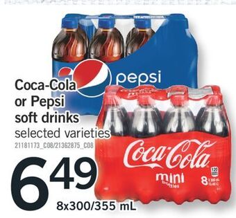 Fortinos Coca-cola or pepsi soft drinks offer