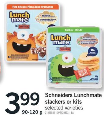Fortinos Schneiders lunchmate stackers or kits offer