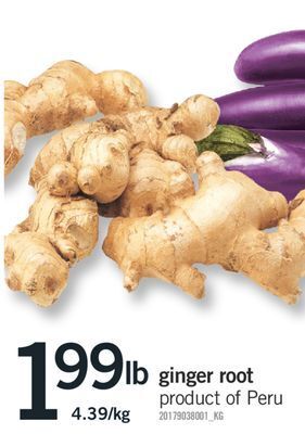 Fortinos Ginger root offer