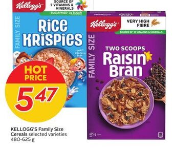 Sobeys Kellogg's family size cereals offer