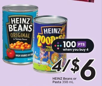 Sobeys Heinz beans or pasta offer