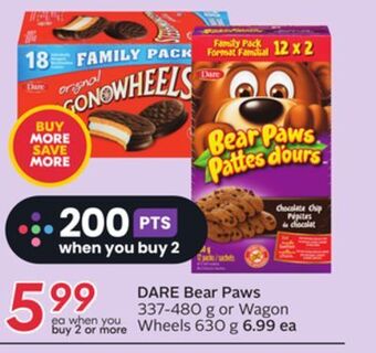 Sobeys Dare bear paws offer