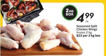 Sobeys Seasoned split chicken wings offer