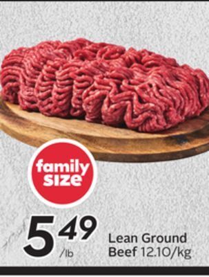Sobeys Lean ground beef offer
