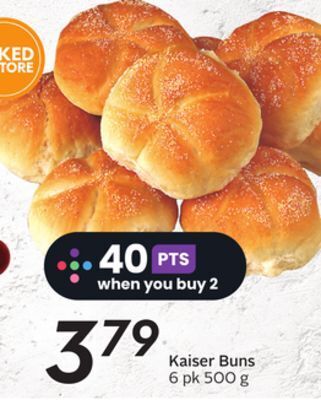 Sobeys Kaiser buns offer
