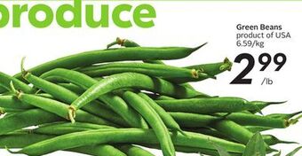 Sobeys Green beans offer