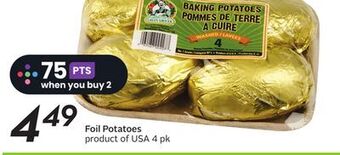 Sobeys Foil potatoes offer
