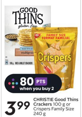Sobeys Christie good thins crackers offer