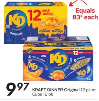 Sobeys Kraft dinner original offer