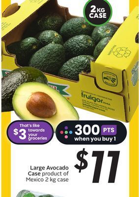 Sobeys Large avocado case offer
