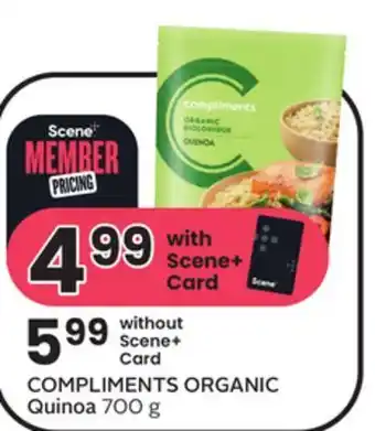 Sobeys Compliments organic quinoa offer