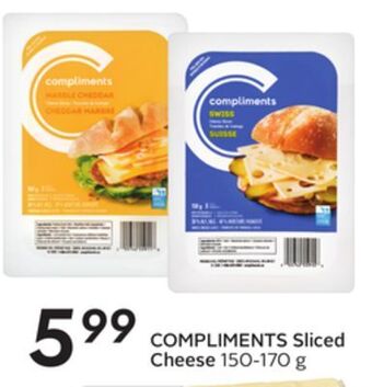 Sobeys Compliments sliced cheese offer