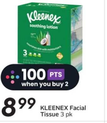 Sobeys Kleenex facial tissue offer