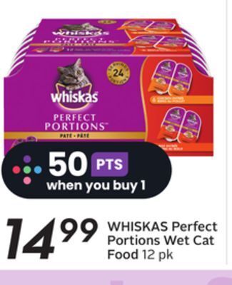 Sobeys Whiskas perfect portions wet cat food offer