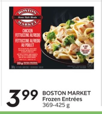 Sobeys Boston market frozen entrées offer