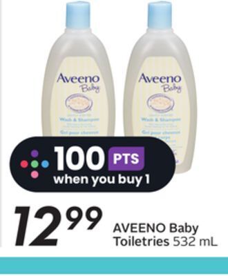 Sobeys Aveeno baby toiletries offer