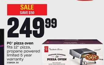 Loblaws Pc pizza oven offer