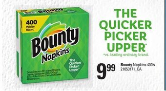 Loblaws Bounty napkins 400's offer