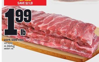 Loblaws Pork side ribs offer