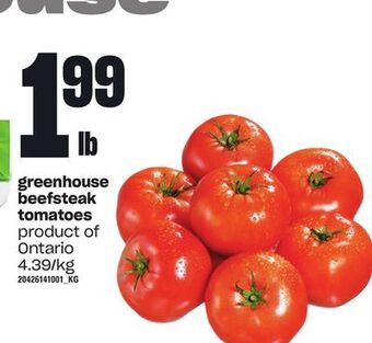 Loblaws Greenhouse beefsteak tomatoes offer