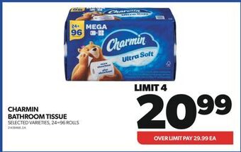 Real Canadian Superstore Charmin bathroom tissue, 24=96 rolls offer