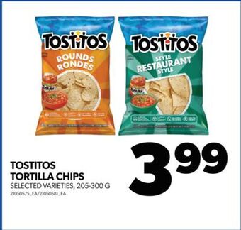 Real Canadian Superstore Tostitos tortilla chips, 205-300 g offer