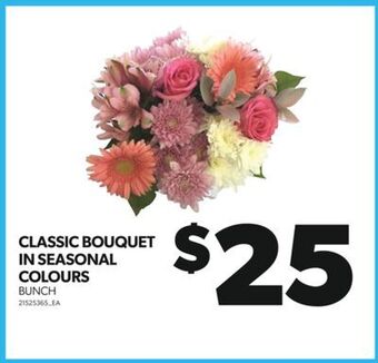 Real Canadian Superstore Classic bouquet in seasonal colours, bunch offer